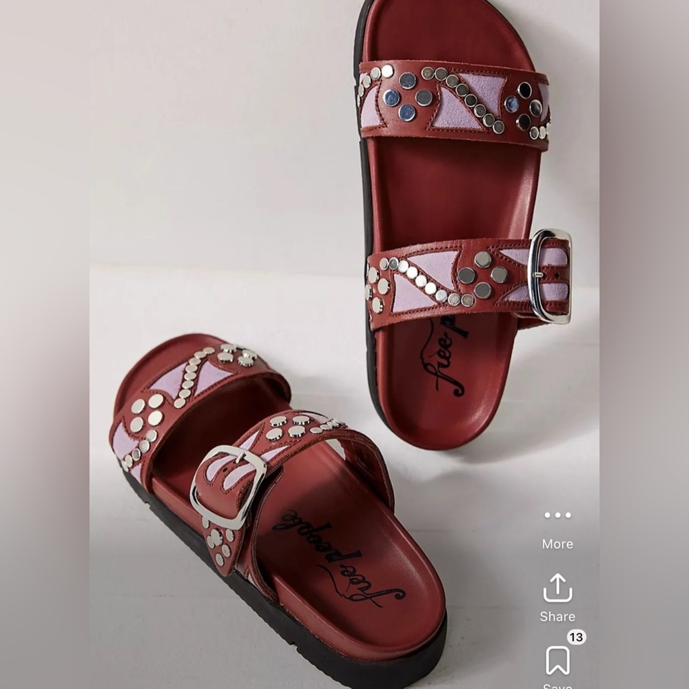 NWOT - Free People - Revelry‎ Studded Sandals